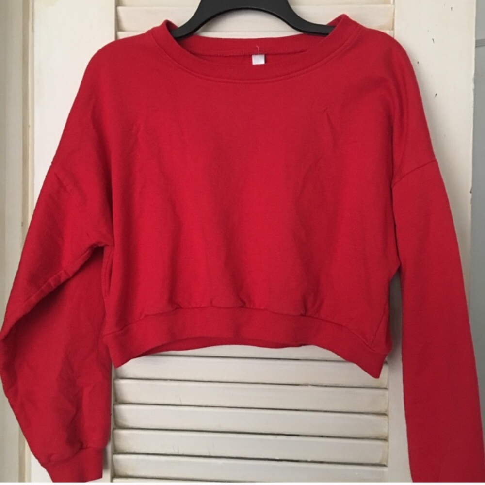 Crop top sweatshirt